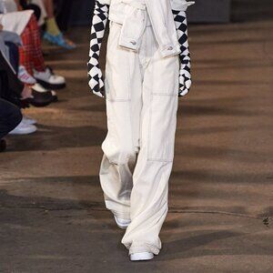 MM6 Maison Margiela SS22 Runway Super Bleach Wide-Leg Pocket Denim